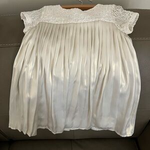 Cherokee Ivory Dress with Lace Detail
